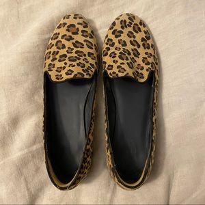 Leopard loafers